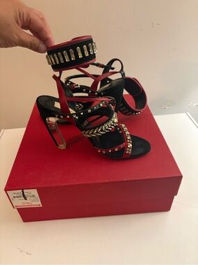 Valentino Garavani embellished anklet sandals